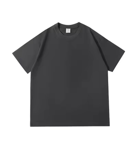 T-shirt personnalisé pour homme 100 % coton, col rond, coupe oversize, jersey décontracté, options d'impression HD, 260 grammes, tricoté, lettres, manches courtes - Product Image 1