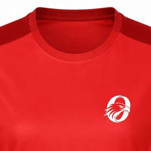 Maillot de rugby rouge pour femme, manches courtes, maillot d'équipe, été, adulte, anti-UV, entraînement, vêtements de performance athlétique - Product Image 5