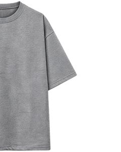 Camiseta Oversize Gris Lisa Personalizada para Hombre, Algodón, Estilo Urbano Informal, Camiseta de Verano, Impresión de Logotipo Personalizado, Fabricante y Proveedor OEM - Product Image 4