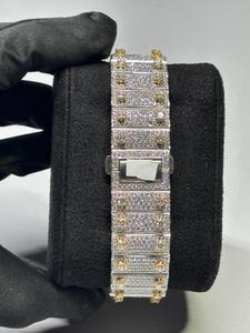Reloj de Diamantes de Primera Calidad con Esfera Redonda y Números Romanos para Bodas y Fiestas, Reloj de Cuarzo para Hombre Disponible a un Precio Accesible - Product Image 2