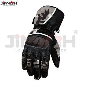 Gants de moto en cuir véritable pour hommes, imperméables, pour l'hiver, pour adultes, compatibles avec les écrans tactiles, prix de gros, vente chaude, gants de moto - Product Image 3
