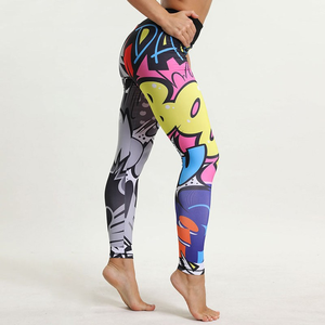 Heavy Fashion Printed Fitness Workout Yoga Set Sports Bra And Legging Set - Product Image 2