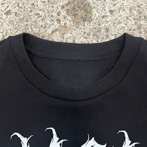 เสื้อยืดคอกลมทรงโอเวอร์ไซส์สไตล์วินเทจสำหรับผู้ชาย พิมพ์ลายสกรีนตามสั่ง ทรงบ็อกซี่ แขนยาว ลายกราฟิก ผ้าวาฟเฟิล - Product Image 3