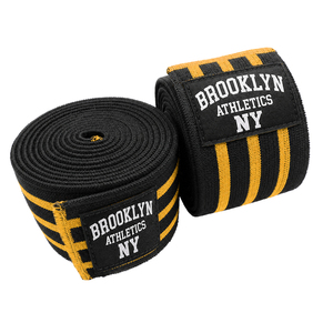 Customized BROOKLYNATHLETICS Weightlifting <b>Knee</b> Wraps Soft Durable EVA Material Breathable <b>Compression</b> Workout Gym Accessories - Product Image 4