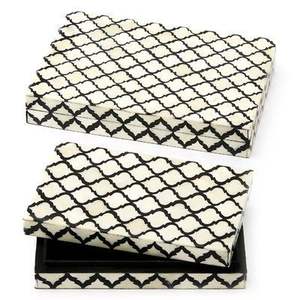 Geometric Pattern Bone Jewelry <b>Box</b> Eco-friendly Modern Stylish Luxury Decorative Storage <b>Box</b> Space-<b>Saving</b> Multi-functional - Product Image 2