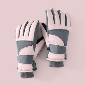 Gants de ski et de snowboard imperméables, sur mesure, en polyester respirant, compatibles avec les écrans tactiles, fermeture à boucle, pour hommes - Product Image 6