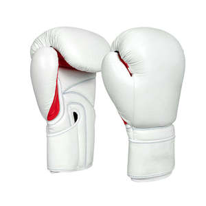 Customized Design Cowhide Boxing Gloves Custom Color High Fit Comfortable & Breathable <b>Hook</b> Loop Closure Non-Slip Boxing Gears - Product Image 1