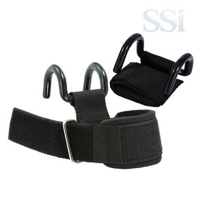 Crochets de musculation antidérapants avec sangles de soutien pour les poignets, poignées rembourrées pour la musculation, équipement d'entraînement de force - Product Image 3