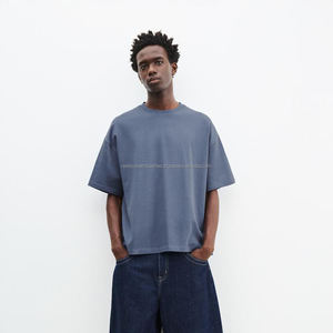 Camiseta de algodón personalizada para hombre, fabricantes de camisetas bordadas, camiseta de gran tamaño para hombre, camiseta de alta calidad para hombre, algodón - Product Image 4