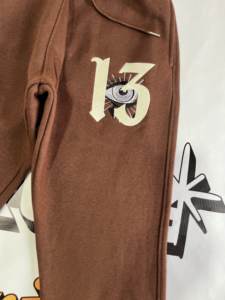 Nuevas llegadas 2026: Chándal para hombre 100% algodón con estampado personalizado y bordado, sudadera con capucha y pantalón jogger estilo urbano con cremallera. - Product Image 6