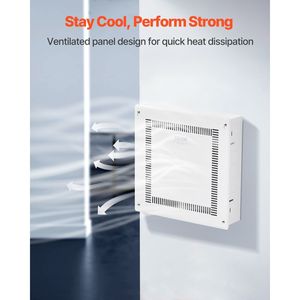 Contenitore per media strutturato da incasso da 14 pollici con kit di gestione cavi a parete e funzionalità di gestione dei cavi - Product Image 5