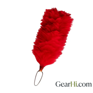 Red Hackle <b>Feather</b> for Glengarry <b>Hat</b> | Formal Scottish Ceremonial Cap Plume Adjustable Headwear Accessory - Product Image 5