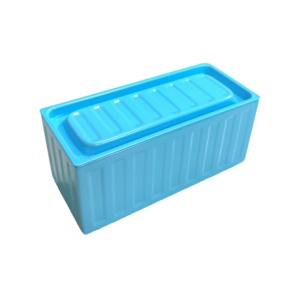 Custom Mini Shipping Container Tin Box 115x50x55mm Rectangular <b>Metal</b> Container Model Tin Can with Lid for Corporate Gift - Product Image 3