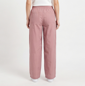 <b>Women</b>’s Wide Leg <b>Summer</b> Pants Full Length Mid Drawstring Waist Loose Fit <b>Lightweight</b> Casual Nylon <b>Trousers</b> Daily Wear Fashion - Product Image 5