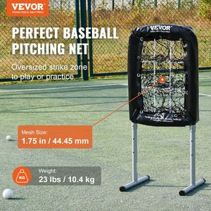21 "x 29" Heavy Duty 9-Hole Baseball Softball Equipo de entrenamiento Altura ajustable Strike Zone 4 Ground Stakes Jóvenes adultos - Product Image 2