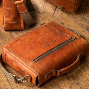 Sacs messagers en cuir véritable en gros – Sacs à bandoulière unisexes tendance - Product Image 2
