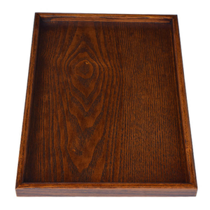 Plateau rectangulaire en bois massif, plateau en bois, plateau à thé, plateau européen, plateau de service pour hôtel - Product Image 5