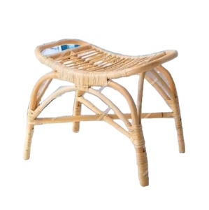 Nouveau design de banc en bois de bambou de style artisan avec mobilier pour enfants pour tabouret de parc ou de patio et console avec incrustation d'os - Product Image 1