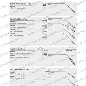 Frazier Suction Tube 13cm German Stainless Steel ENT Nasal Surgical Instrument with Finger <b>Control</b> Vent - Product Image 6