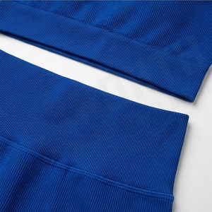 Conjunto de Yoga de Alta Calidad Hecho a Medida para Mujer, Talla Grande, Largo hasta la Rodilla, Ropa Deportiva Sólida con Decoración Bordada, Trajes de Gimnasio y Fitness - Product Image 5