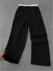 2026 High Street Men's Anti-Wrinkle Baggy Wide Leg Sweatpants Elastic Waist Workout Gym Jogger Trousers Streetwear Waterproof - Product Image 2