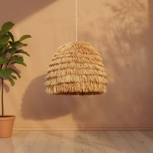 Rattan Ceiling Lampshade Handmade Natural Woven Pendant <b>Light</b> <b>Shade</b> for Living Room Bedroom Kitchen <b>Boho</b> Home Decor - Product Image 3