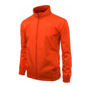 Vestes coupe-vent pour hommes sur mesure OEM, grandes tailles, printemps, respirantes, imperméables, décontractées, 100% polyester, à capuche, fermeture éclair avant - Product Image 4