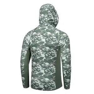 Camiseta de Pesca con Logotipo Personalizado al por Mayor, Camiseta Deportiva Transpirable de Secado Rápido para Hombre, Camiseta de Pesca de Talla Grande, Sudadera con Capucha para Pesca - Product Image 5