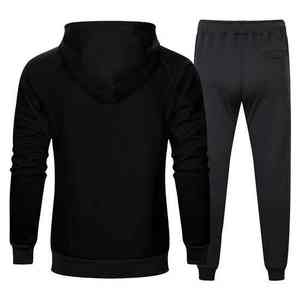 Ensemble jogging et sweat à capuche oversize en molleton de coton épais pour homme – Tenue de sport, streetwear personnalisé, entraînement, détente, sport d'hiver - Product Image 1