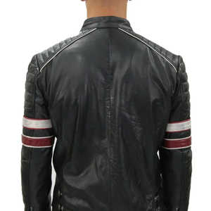 Wholesale Genuine Leather <b>Jackets</b> for <b>Men</b>-High Street Style Breathable Custom Logo & Color Plain Dyed Winter Zipper Front Design - Product Image 6