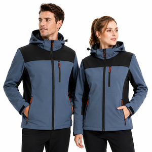 Chaqueta Softshell de Forro Polar para Invierno, Unisex, con Logotipo Personalizado, Transpirable, Cortavientos, para Deportes al Aire Libre, para Parejas - Product Image 1