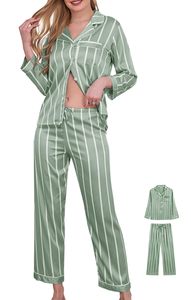 Women's Casual <b>Satin</b> <b>Pajamas</b> Set 2Pcs Silk <b>Pajama</b> <b>Shorts</b> Sets XS-3XL Silky Elastic Waist Sleepwear Lounge Wear - Product Image 4