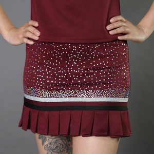 Conjuntos de Uniformes de Porristas para Mujer con Estampado de Cristales de Imitación, Personalizados para Competencia All Stars, Color y Talla Personalizables, 100% Poliéster - Product Image 3