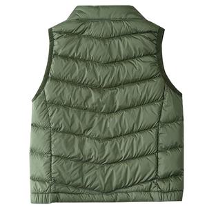 เสื้อกั๊กขนเป็ดแบบลำลองสำหรับผู้ชาย, เสื้อกั๊กปักลายปักแขนกุดเสื้อแจ็คเก็ตผ้าคอปกตั้งกลางแจ้ง - Product Image 2