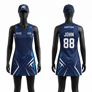 Robe de netball personnalisée sublimée pour femmes, uniforme d'équipe, vêtements de sport respirants en polyester sans manches avec logo pour l'Australie et la Nouvelle-Zélande - Product Image 5