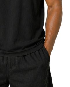 Camiseta sin Mangas Negra para Hombre, Jersey de Algodón Premium, Chaleco Informal para Gimnasio y Fitness, Ligero, Transpirable, Ajuste Personalizado - Product Image 4
