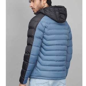 Wholesale <b>Men's</b> Shiny Down Puffer <b>Padded</b> <b>Coat</b> With Hood Breathable Fabric <b>Long</b> Sleeve Winter Thicken Warm Bubble Jackets for <b>Men</b> - Product Image 3