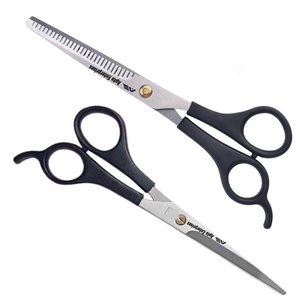 Juego de Tijeras Profesionales para Cortar el Cabello con Orificios Grandes para los Dedos, Tijeras de Texturización para Barberos y Estilistas, Tijeras para Cortar el Cabello en Salón - Product Image 1