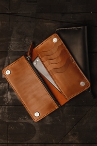 Monedero de mano con cremallera larga para mujer, billetera de cuero a la moda con patrón grande, tarjetero para teléfono, billeteras para mujer - Product Image 4