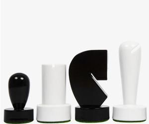 Jeu d'échecs moderne Berliner, pièces en bois noir et blanc avec boîte de rangement, roi de 3,7 cm, à prix avantageux - Product Image 5