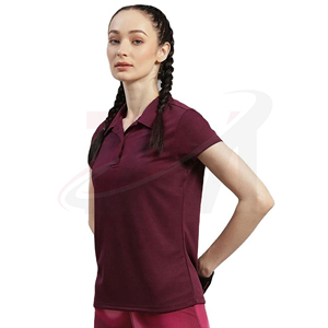 Polo pour femmes OEM, design personnalisé, coton, manches courtes, coupe classique, tissu confortable, commande en gros, vêtements - Product Image 4
