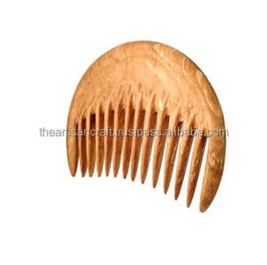 Peine de madera de estilo náutico personalizado, herramienta de estilismo pulido para esposas y recuerdo de cumpleaños de novia para cabello rizado - Product Image 3