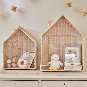 Étagère en rotin, la meilleure solution de rangement pour la chambre d'enfant, bibliothèque en forme de maison - Product Image 1