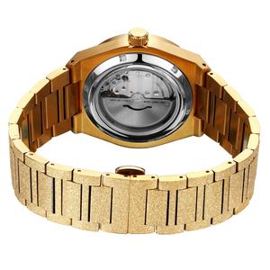 2023 luxe givré en acier inoxydable 316L pierre de <span class=keywords><strong>volcan</strong></span> cadran lumineux <span class=keywords><strong>japon</strong></span> 8215 mouvement mécanique étanche Logo personnalisé montre - Product Image 6