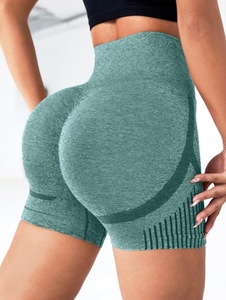 Short de yoga uni pour femme, taille haute, séchage rapide, respirant, maille extensible quadridirectionnelle, idéal pour le cyclisme et l'entraînement en salle de sport - Product Image 4
