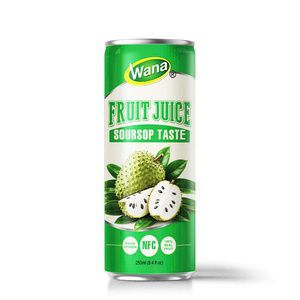 Jugo de Fruta Fresco de Alta Calidad con Sabor a Guanábana, 250 ml, NFC, 100% Fruta Real en Lata - Product Image 1