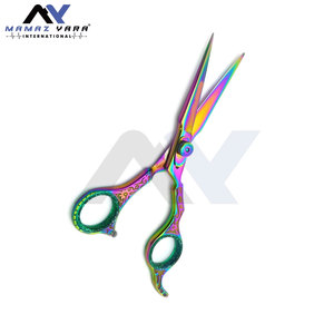 Ciseaux de barbier de qualité supérieure, ciseaux de coiffure multicolores arc-en-ciel, ciseaux de coupe de cheveux, ciseaux de barbier de qualité professionnelle pour les stylistes - Product Image 4