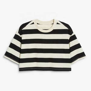 Camisetas Cortas de Moda para Mujer, Hechas a Medida, para Uso en Exteriores, de Color Sólido, Cómodas, Tops Cortos para Damas - Product Image 6