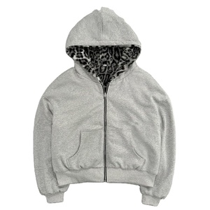 Sweat à capuche zippé double couche pour homme, hiver |   100% polyester, polaire épaisse |   Logo et design de poche personnalisés |   Approvisionnement en gros - Product Image 1
