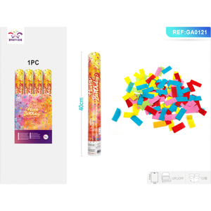 Striscione e Coriandoli per Feste di Compleanno HP da 40CM, Colori Misti, Strisce Floreali 5x2cm, Decorazioni Perfette per Compleanni - Product Image 1